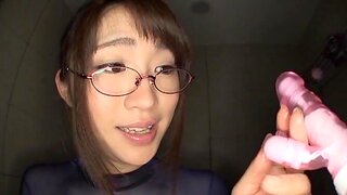 Nonomiya Misato with hairy pussy together with natural tits having joke