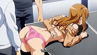 Big boobed darling gets rammed hard in this anime scene
